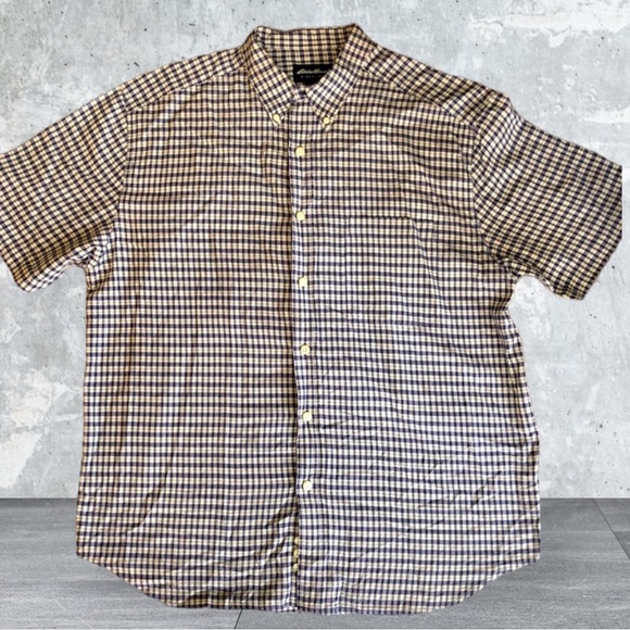 EDDIE BAUER SHORT SLEEVE SHIRT-SIZE LARGE - Picture 2 of 3